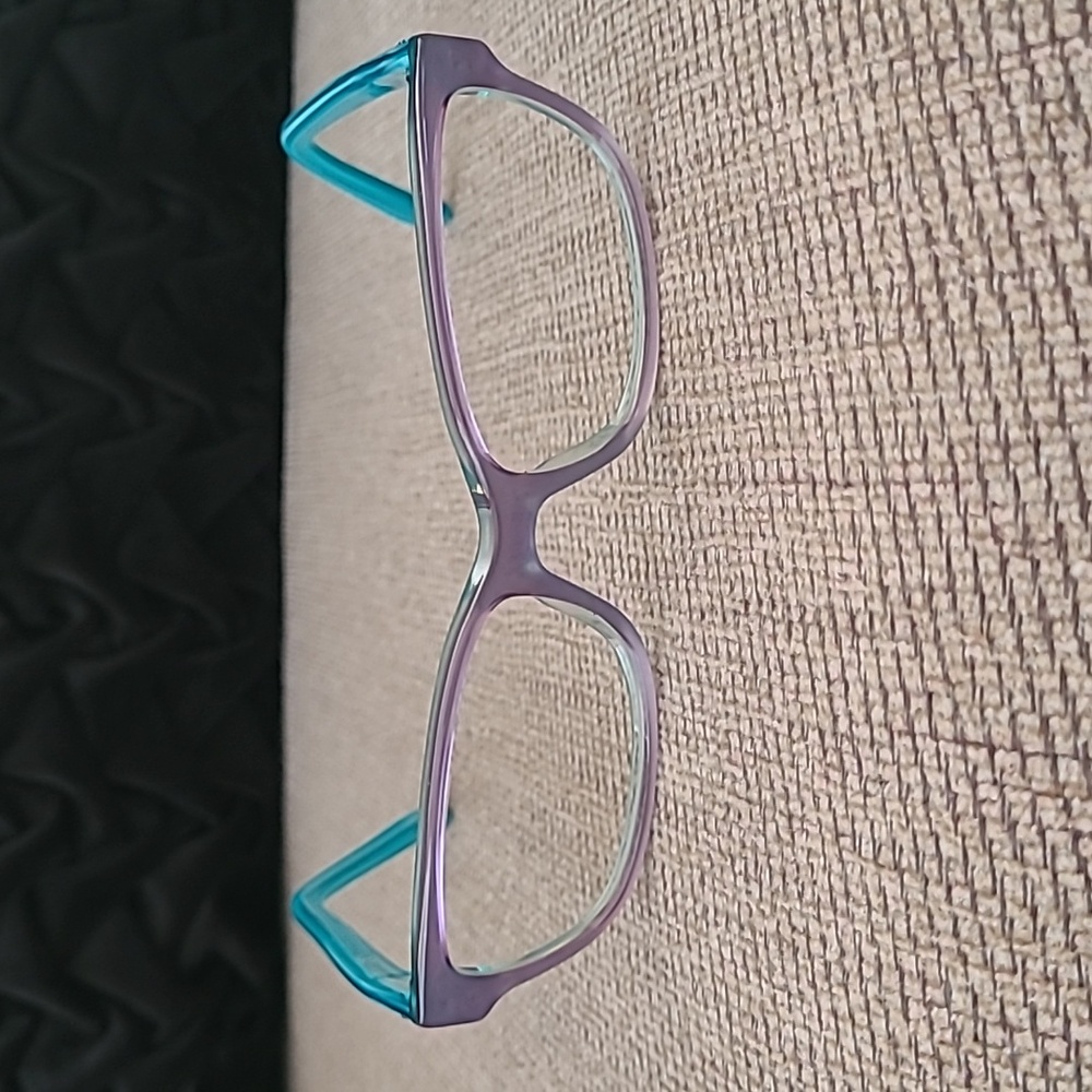 GUCCI TRANSLUCENT TEAL LAVENDER EYEGLASS FRAME - Picture 2 of 14